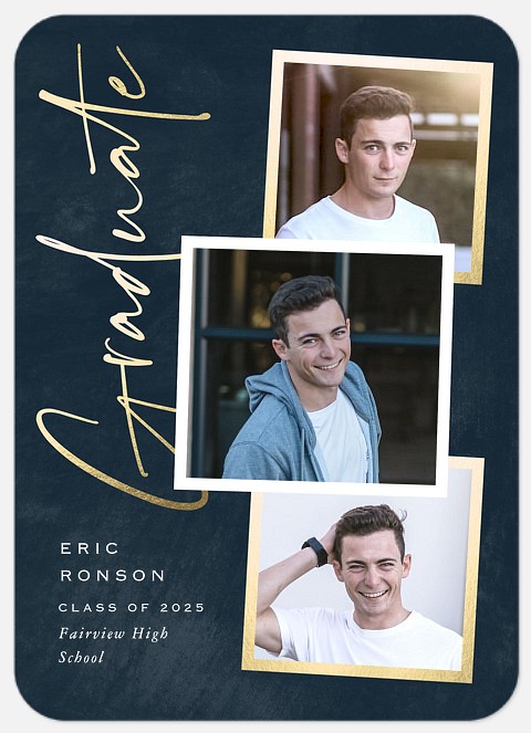 Scripted Trio Graduation Cards