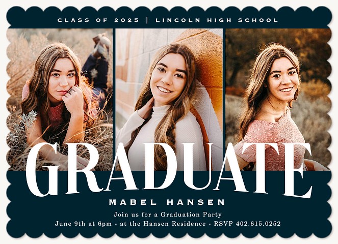 Triple Panel Graduation Cards