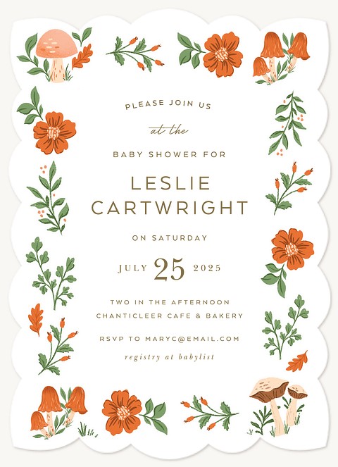 Woodland Shower Baby Shower Invites