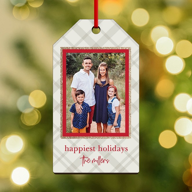 Farmhouse Holiday Personalized Ornaments
