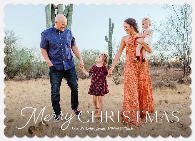 Traditional Greetings Photo Christmas Cards