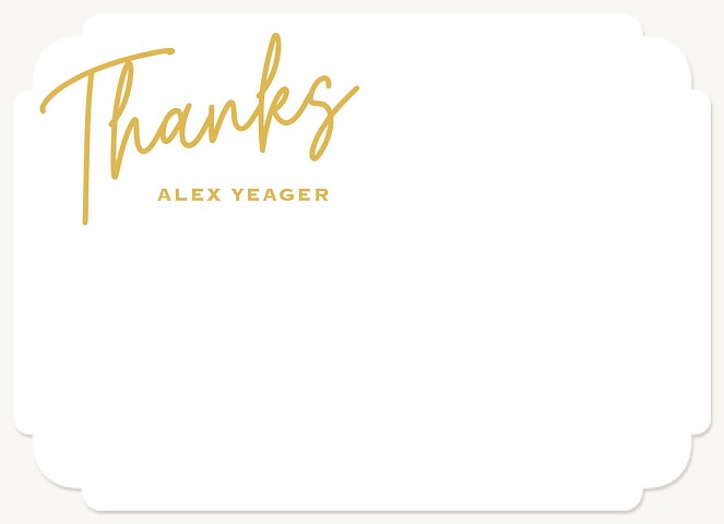 Simple Thanks Thank You Cards 