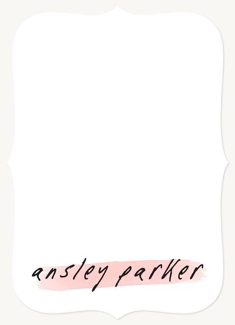Blush Brush  Stationery