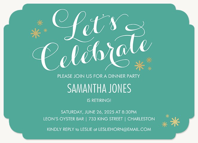Flying Sparks Invitations
