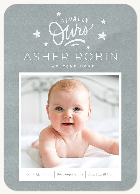 Finally Ours Baby Announcements