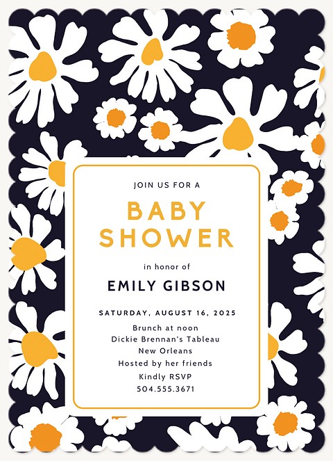 Daisy Lane Baby Shower Invites