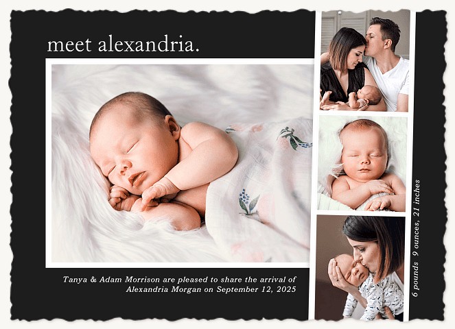 Photostrip Intro Baby Announcements