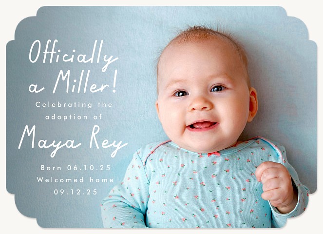An Official Welcome Baby Announcements