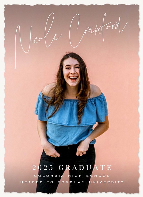 Modern Script Graduation Cards