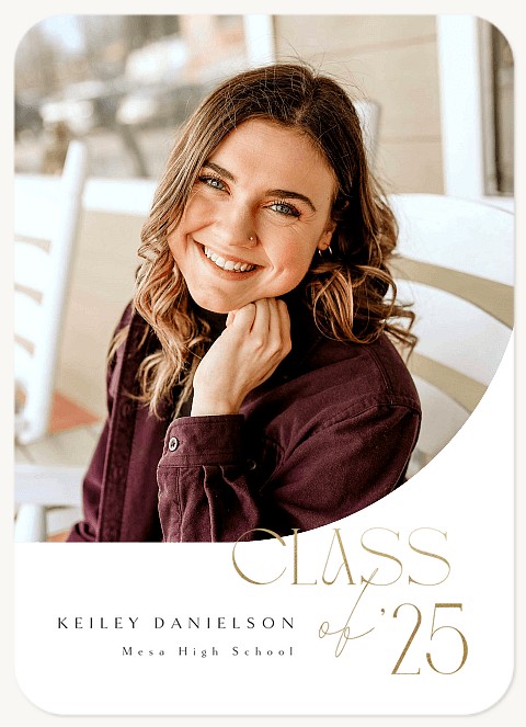 Rounded Edge Graduation Cards