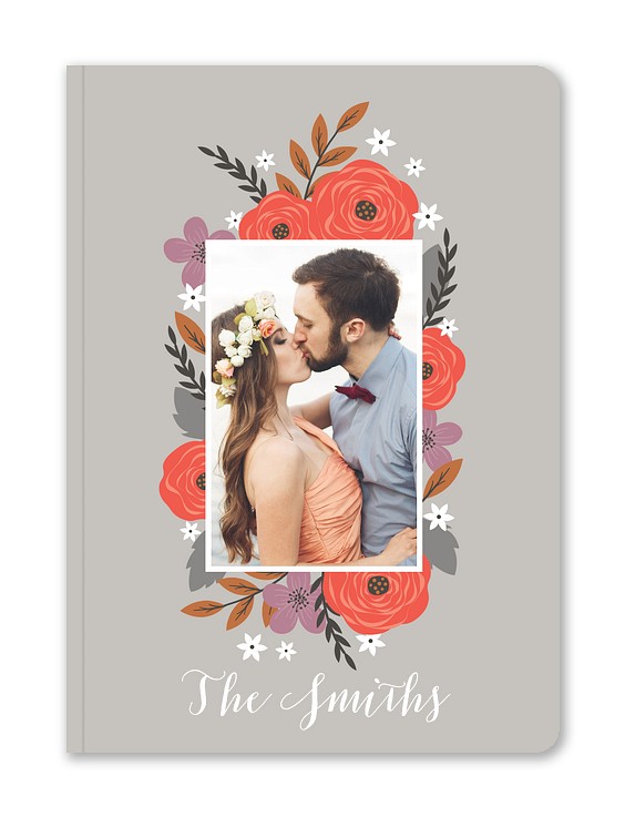Folk Blooms Custom Softcover Journals