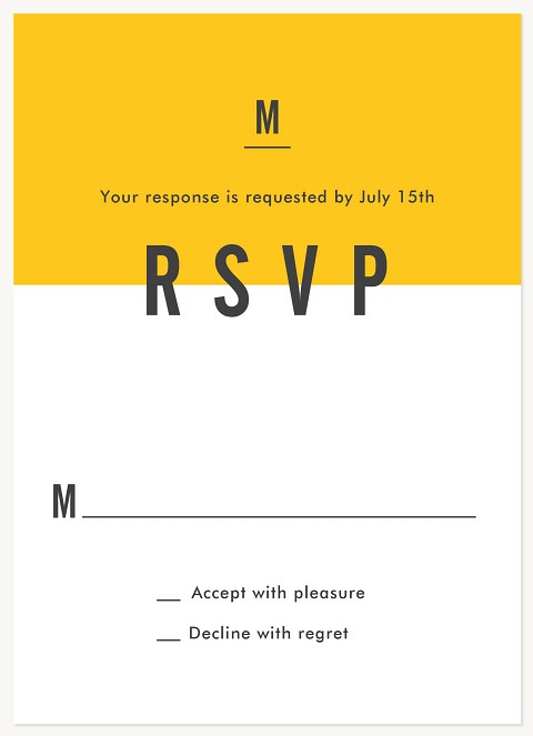 Modern Dip Bar Mitzvah RSVP Cards