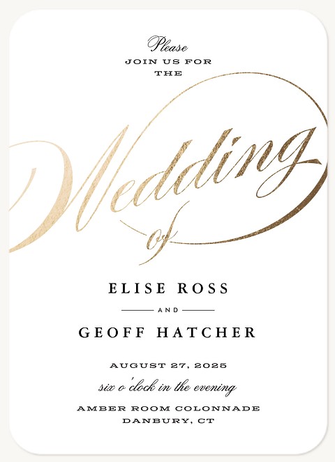 Simply Timeless Wedding Invitations