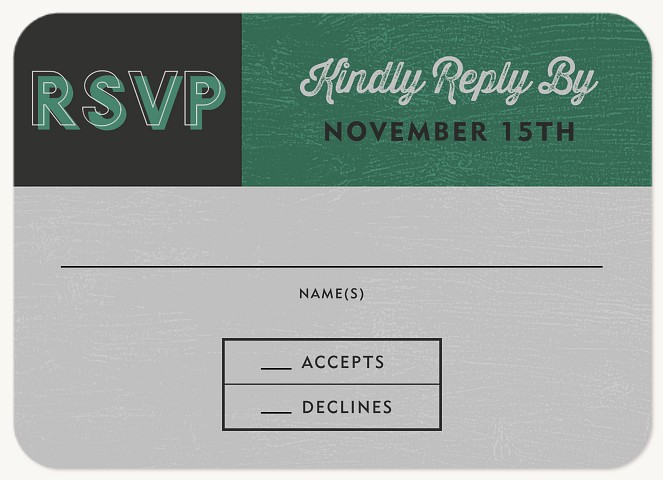 Colorblock Celebration Bar Mitzvah RSVP Cards