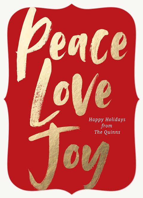 Bold Paint Personalized Holiday Cards
