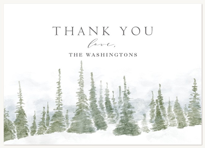 Mountain Pines Thank You Cards 