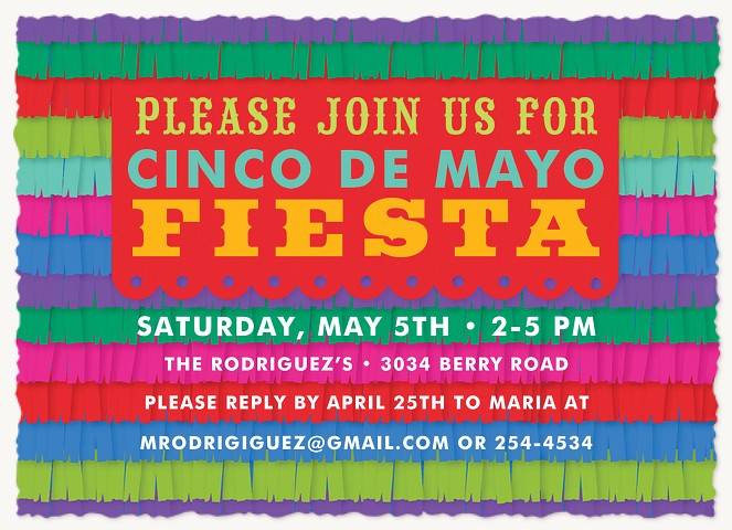 Pinata Fringe Summer Party Invitations