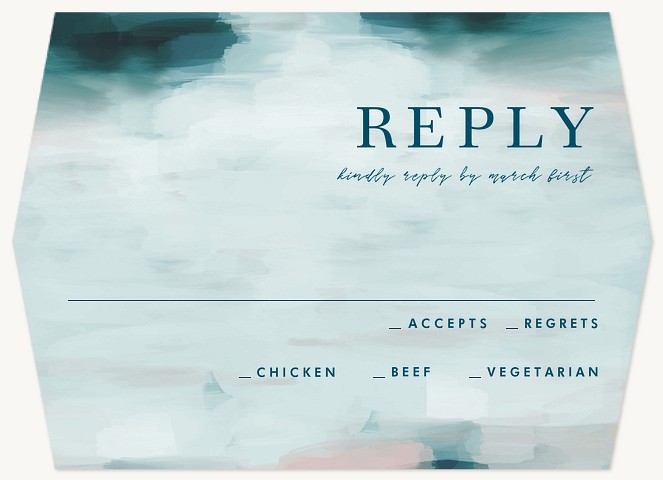 Painterly Wedding RSVP Cards