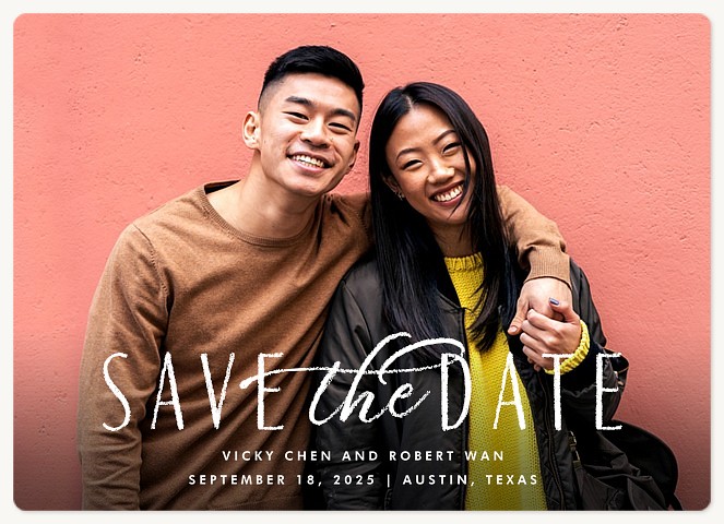 Handwritten Mix Wedding Save the Date Magnets
