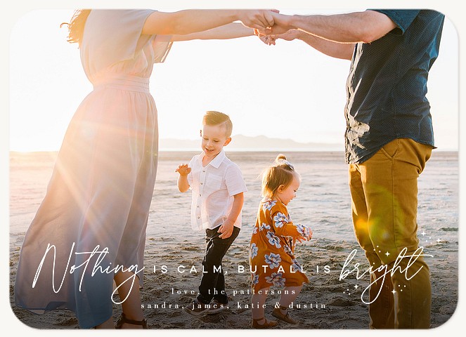Nothing Is Calm Photo Holiday Cards