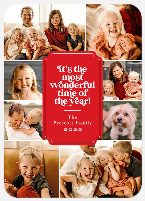 Midcentury merry Holiday Photo Cards