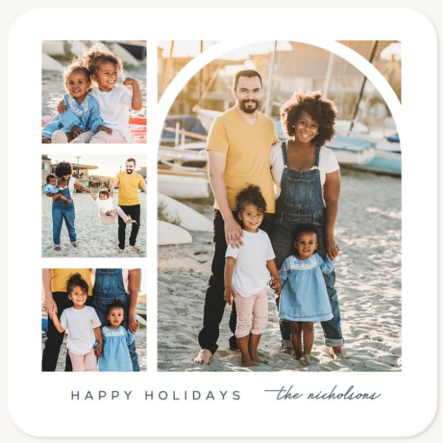 Arch Collage Personalized Holiday Cards