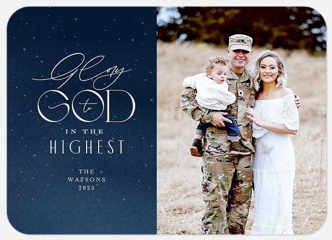 Glorious Night Holiday Photo Cards