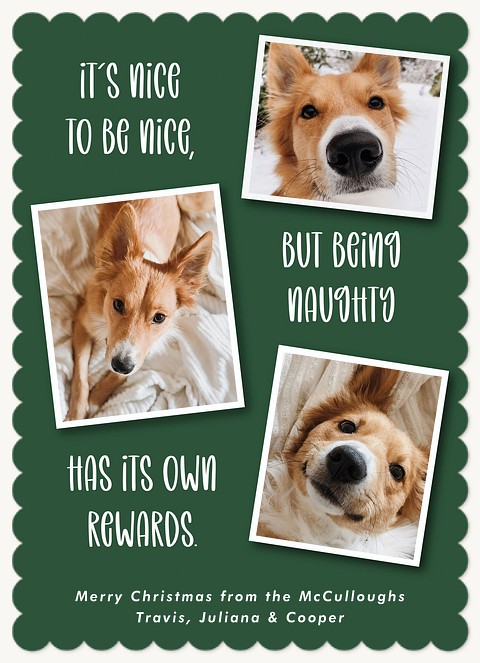 Naughty and Nice Personalized Holiday Cards