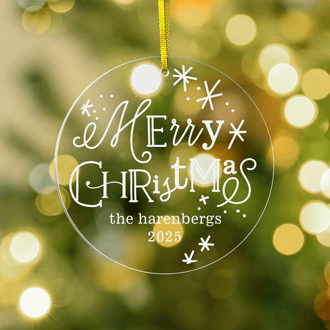 Merry Letters Personalized Ornaments