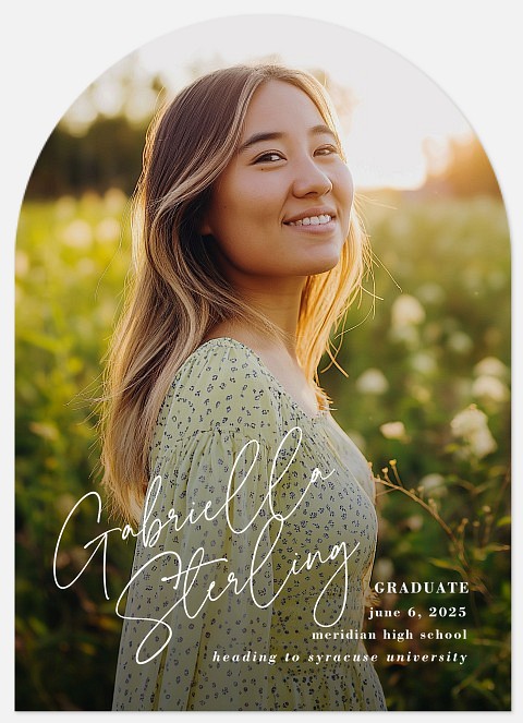 Side Script Graduation Cards