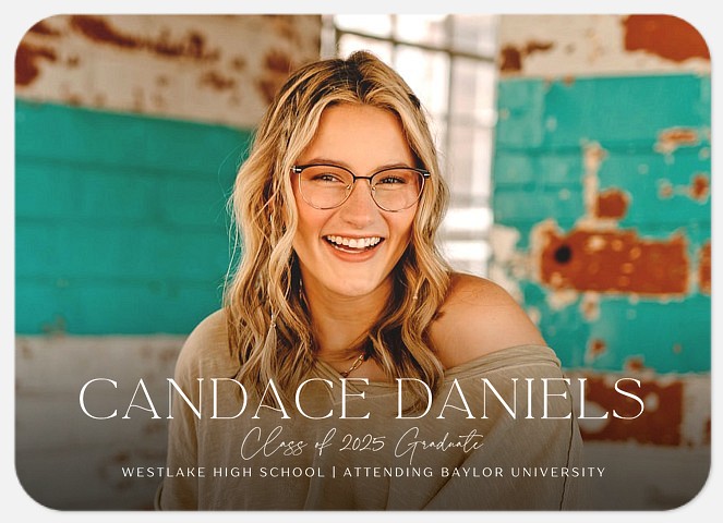 Large Name Graduation Cards