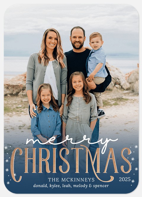 Merged Overlay Holiday Photo Cards