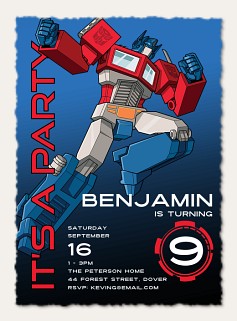 Transformer Birthday Invitations Girls Transformers Birthday Party