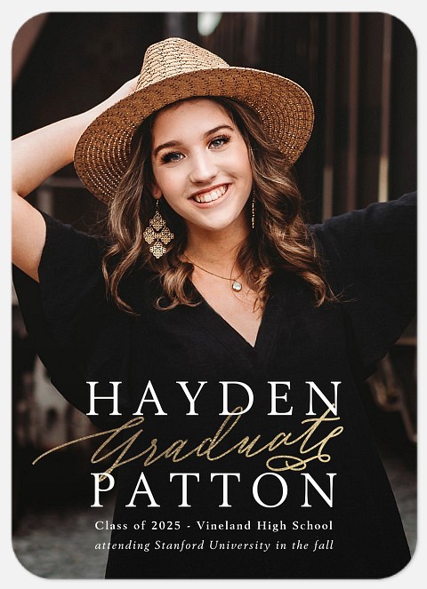 Golden Graduate Graduation Cards