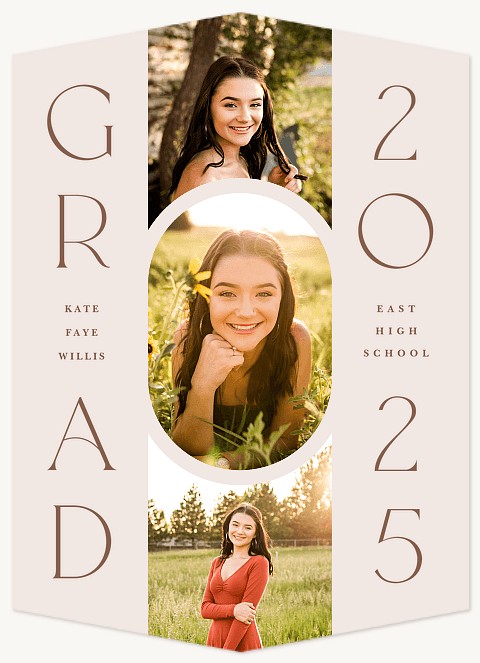 Oval Deco Graduation Cards