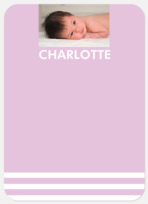 Her Perfect Stripes Thank You Cards 