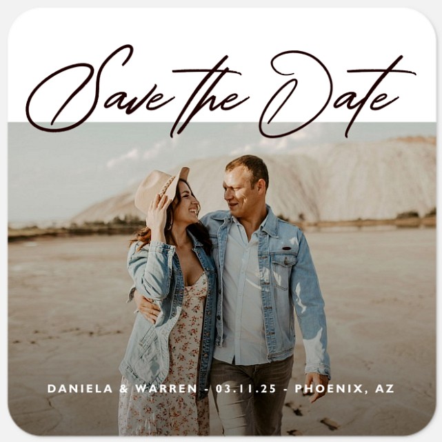 On The Horizon Save the Date Photo Cards