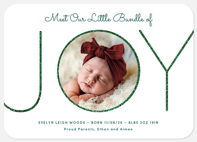 Little Bundle Holiday Photo Cards