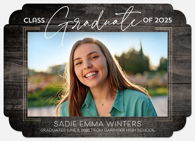 Rustic Scholar Graduation Cards
