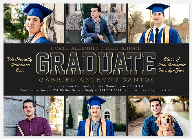 Yearbook Grid Graduation Cards