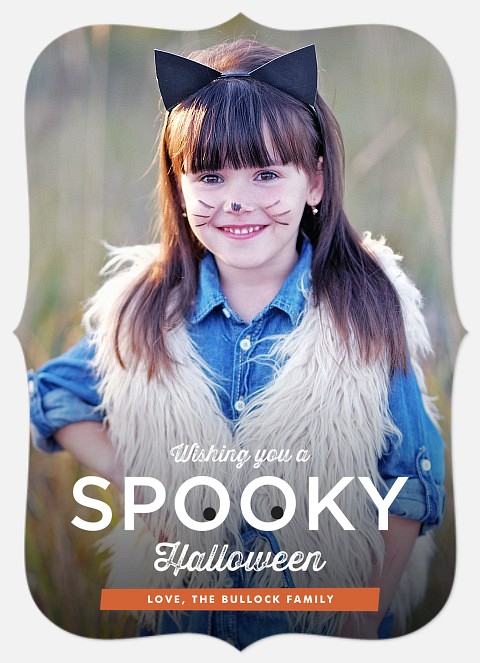 Spooky Wishes Halloween Photo Cards