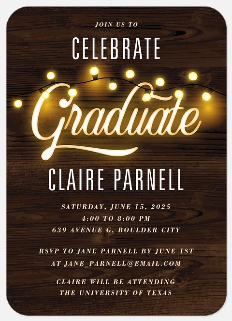 Bright Lights Graduation Cards