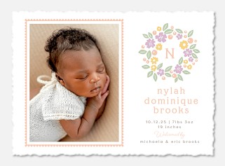 Floral Wreath Monogram