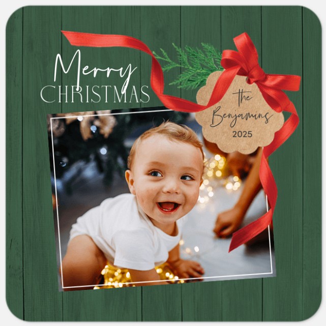 Rustic Charm Holiday Photo Cards