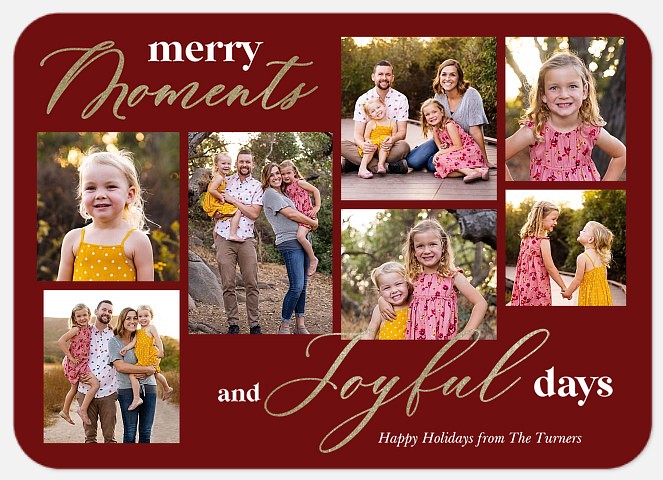 Merry & Joyful Holiday Photo Cards