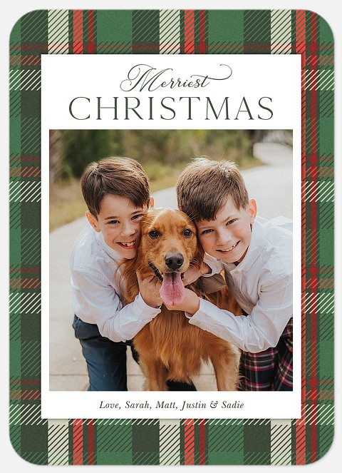 Flannel Festivities Holiday Photo Cards