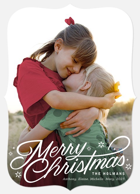 Alpine Slope Holiday Photo Cards