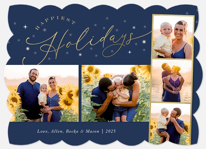 Sparkly Gallery Holiday Photo Cards