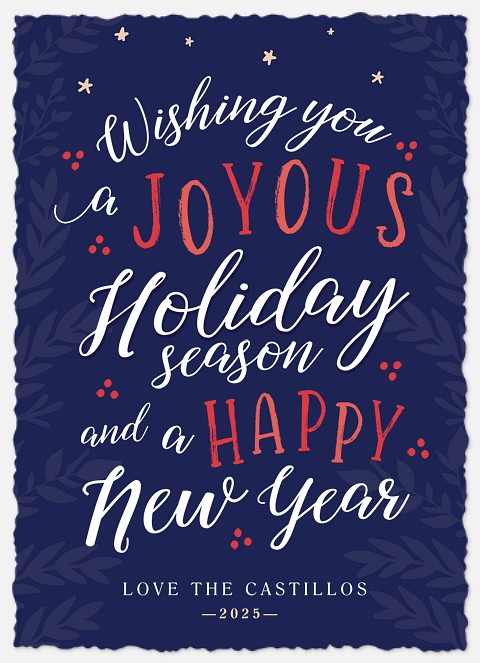 Most Joyous Holiday Photo Cards
