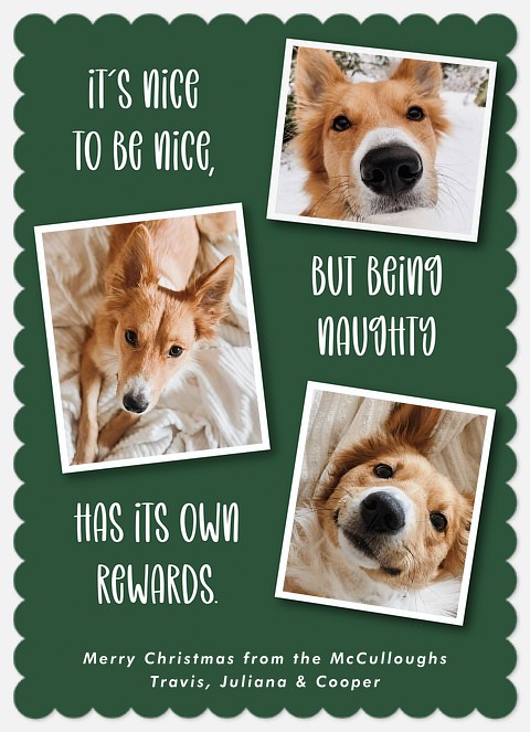 Naughty and Nice Holiday Photo Cards